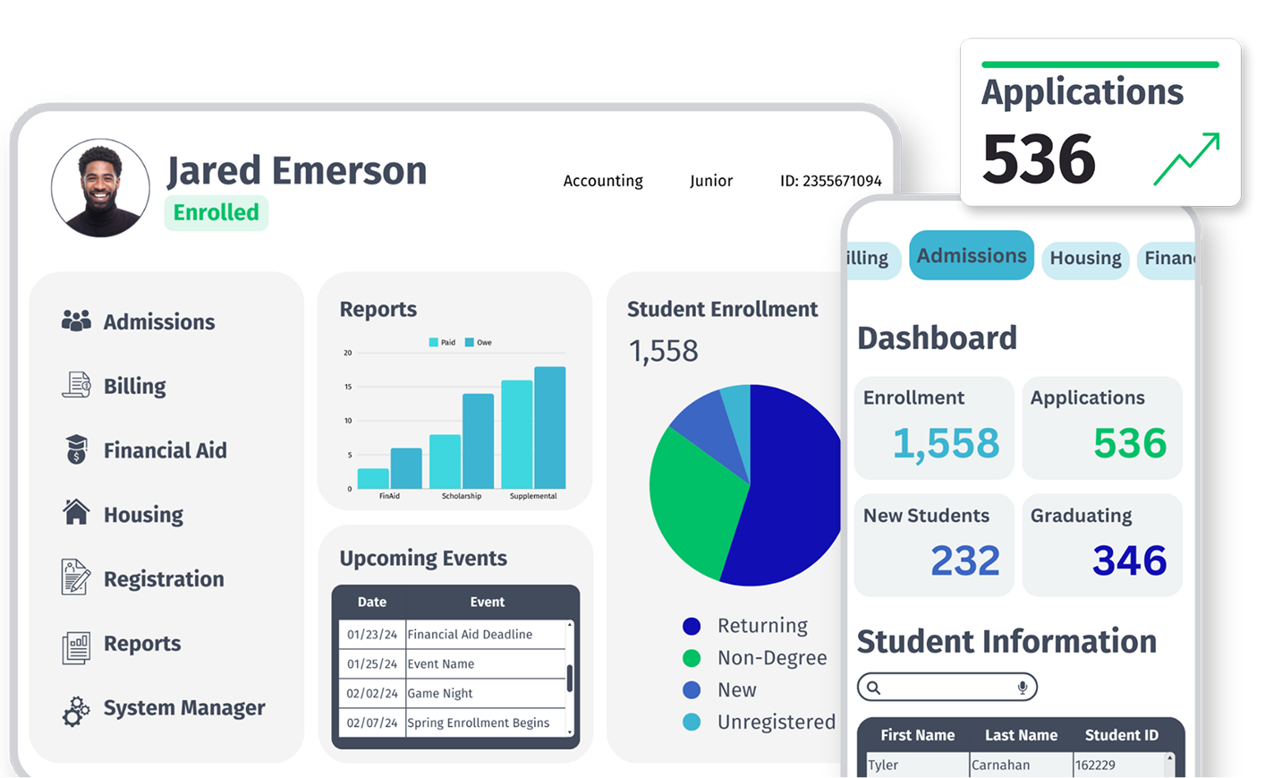 Thesis Elements student information system interface